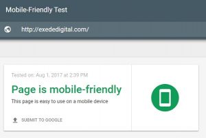 This website passed Google's mobile-friendly test